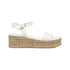 Sandali bianchi da donna con zeppa 5 cm Lora Ferres, Donna, SKU w043000681, Immagine 0